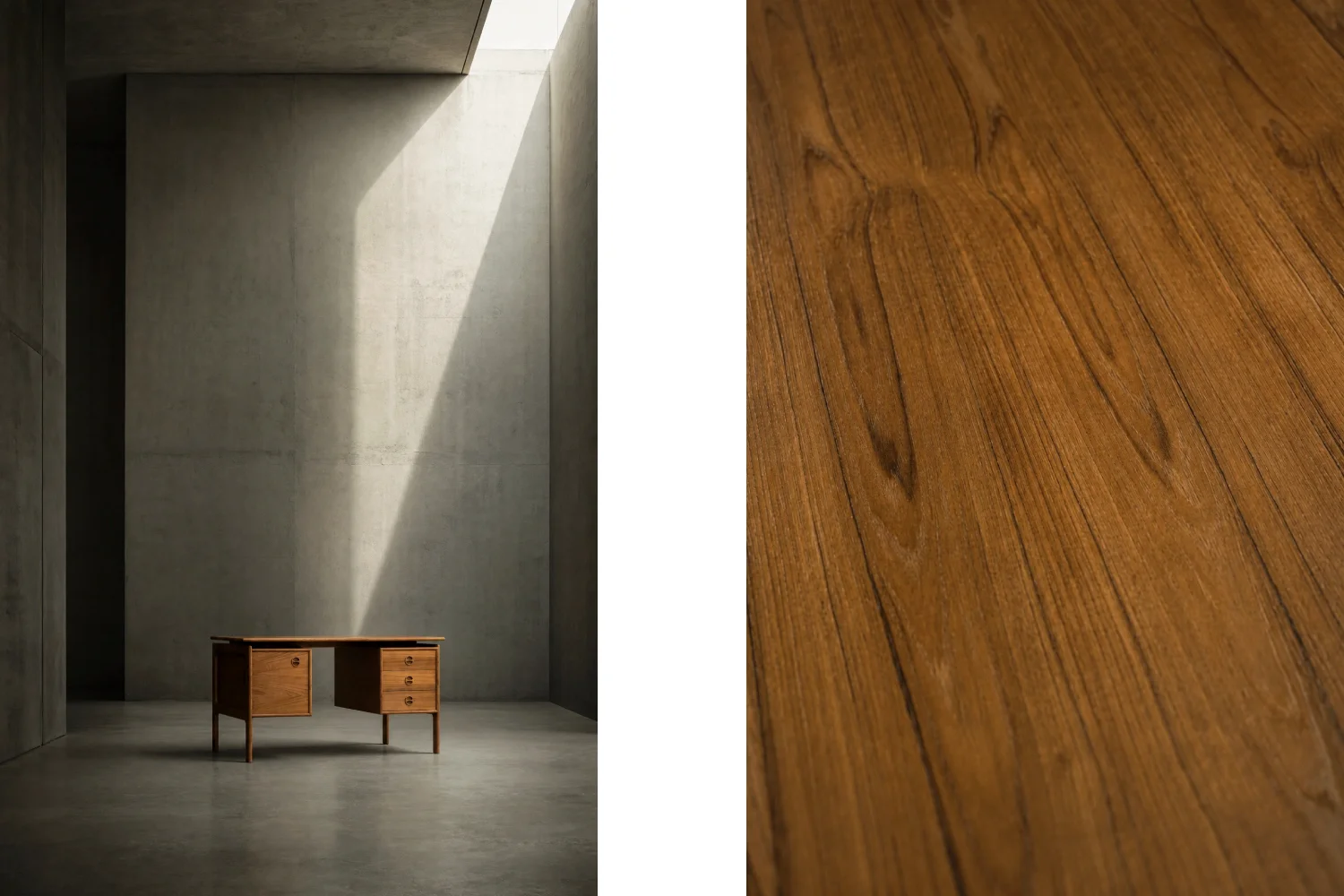 Modernist teak desk, designed by Arne Vodder for GV Møbler, Denmark, 1960