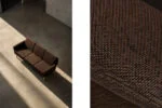 Three-seater brown sofa, designed by Folke Ohlsson, Fritz Hansen, Denmark, 1960s
