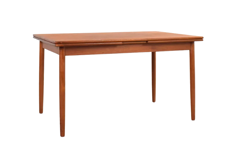 Extendable teak table, Denmark, 1960s