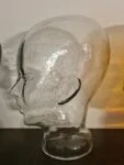 Display heads made of coloured glass, 1970s