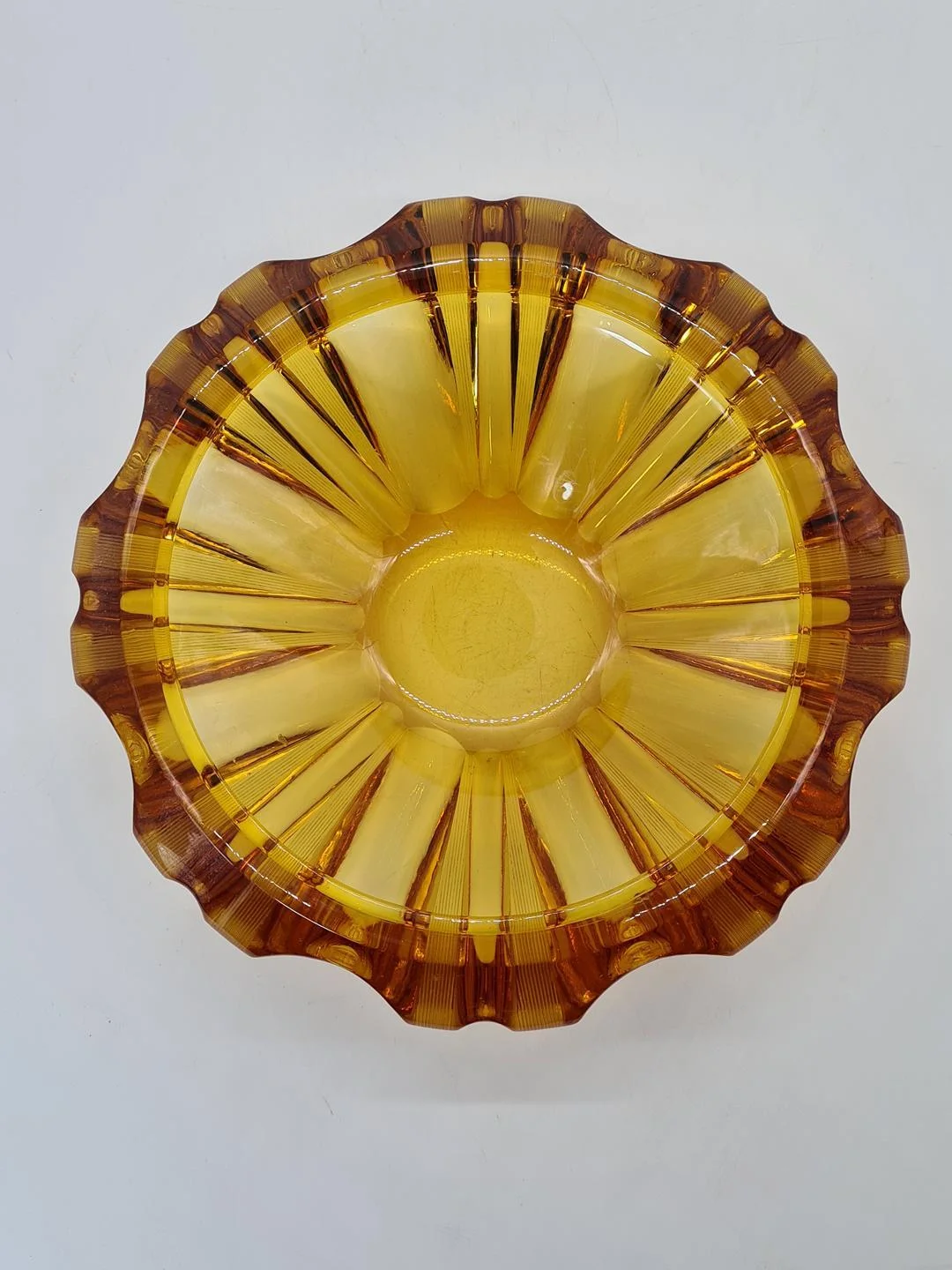 Large pressed-glass bowl, 1960s