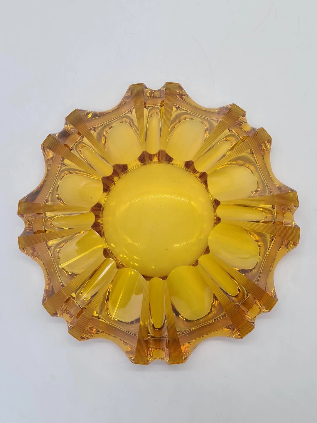 Large pressed-glass bowl, 1960s
