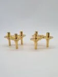 Orion modular brass candle holders, BMF, Denmark, 1970s