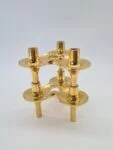 Orion modular brass candle holders, BMF, Denmark, 1970s