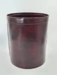 Leather wastepaper bin by Hauler, Germany, 1970s