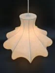Cocoon Flower Lamp, Friedel Wauer, Goldkant Leuchten, Germany, 1960s