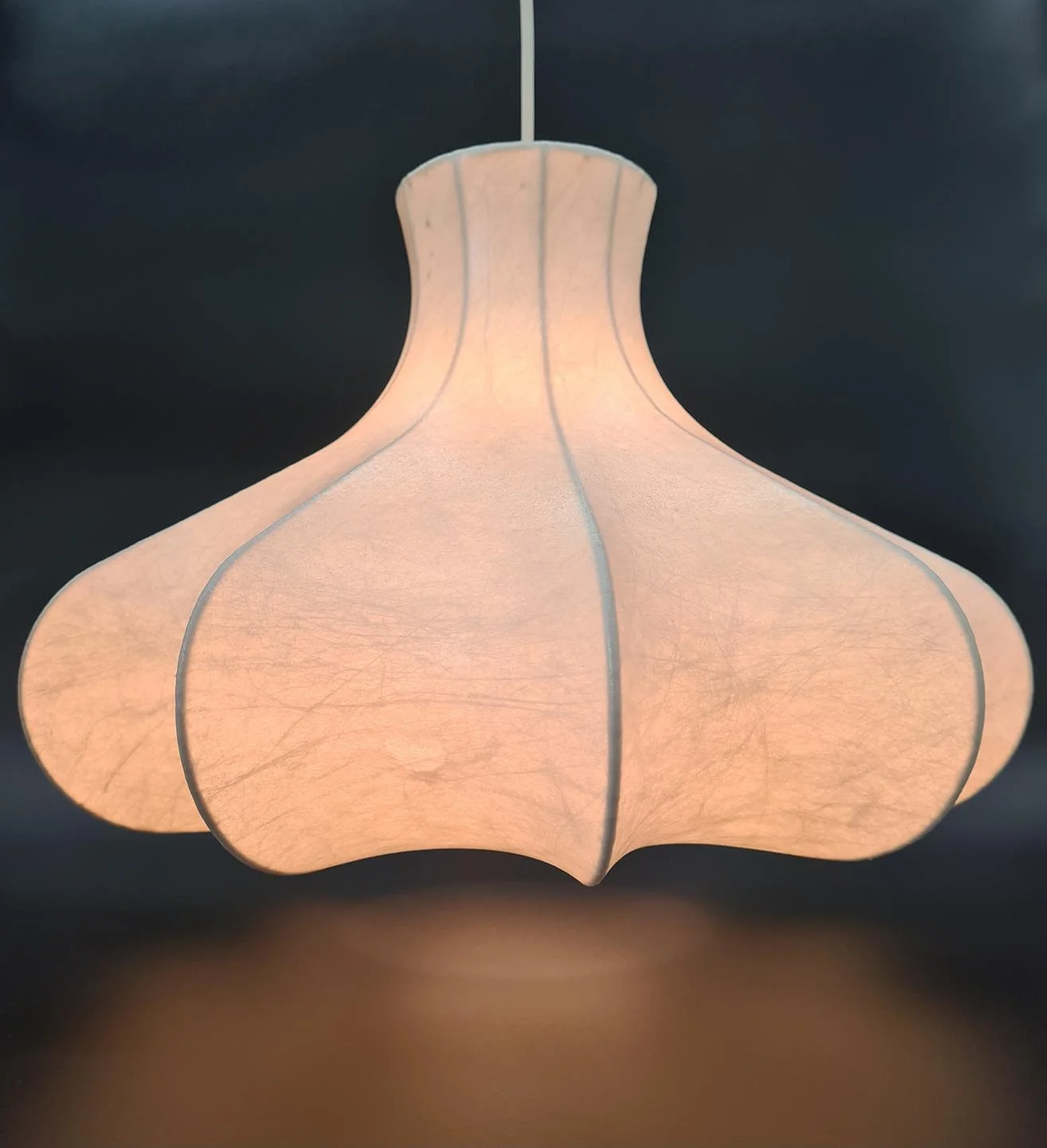 Cocoon Flower Lamp, Friedel Wauer, Goldkant Leuchten, Germany, 1960s