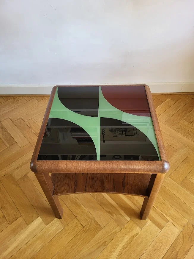 Art Deco Oak Coffee Table, Germany, 1930s