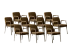 Brown conference chair, Drabert, Germany, 1970s
