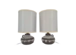Ceramiczne lampy stołowe vintage, Fat Lava, Niemcy, lata 70