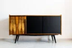 Veneered PRL Sideboard, Poland, 1970s