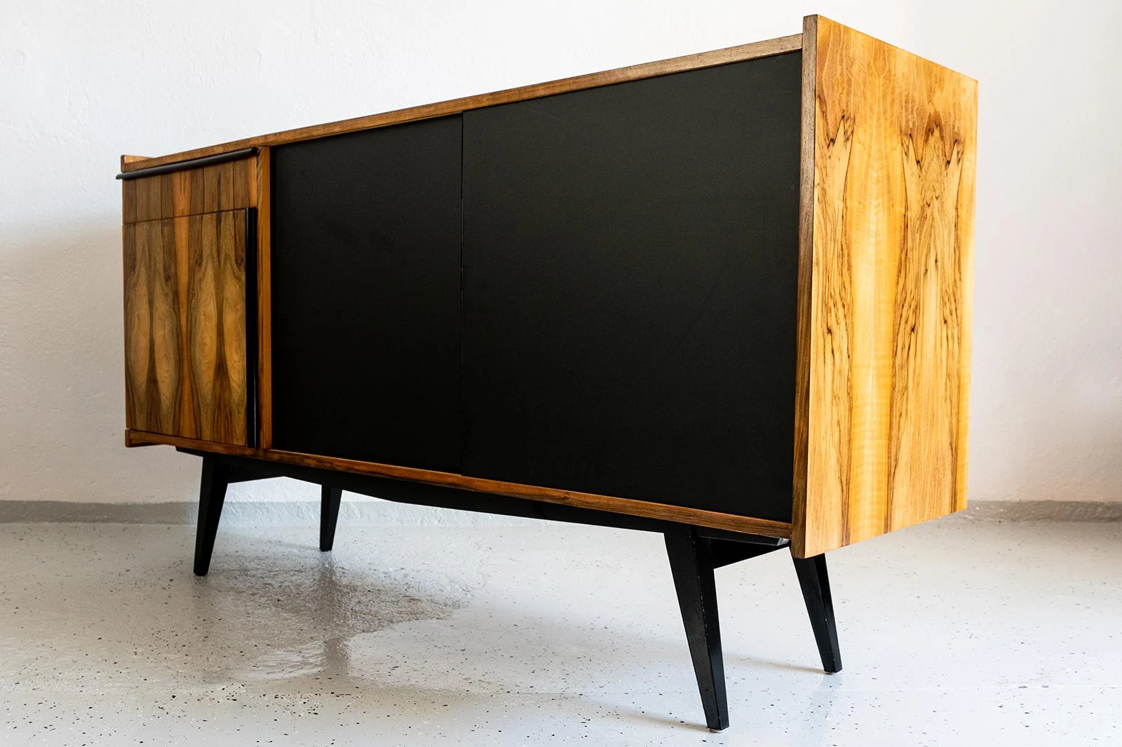Veneered PRL Sideboard, Poland, 1970s