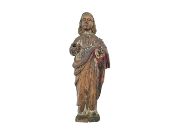 Wooden religious sculpture, Salvator Mundi – Saviour of the World, 18th century