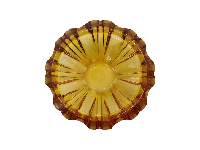 Large pressed-glass bowl, 1960s