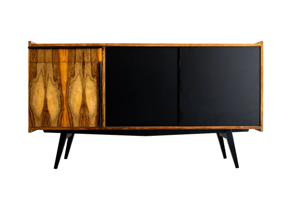 Veneered PRL Sideboard, Poland, 1970s