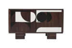Vintage veneered sideboard, Poland, 1950s