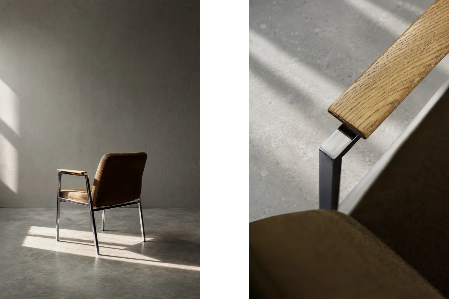 Brown conference chair, Drabert, Germany, 1970s