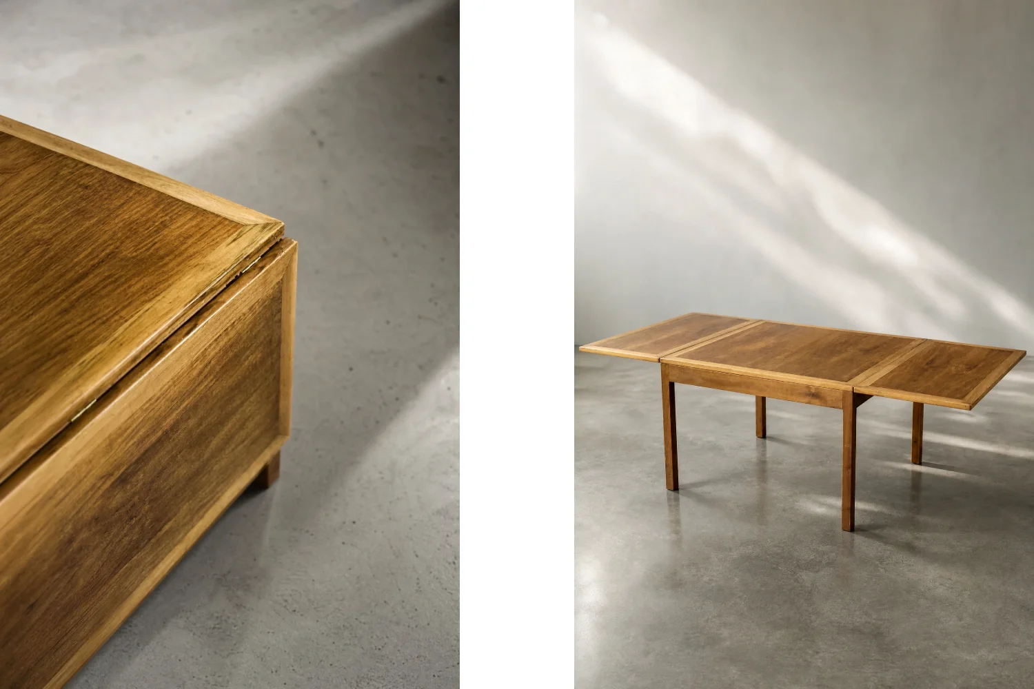 Extendable coffee table, model 5362, designed by Børge Mogensen, Fredericia, Denmark, 1960s