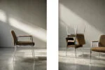 Brown conference chair, Drabert, Germany, 1970s