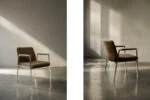 Brown conference chair, Drabert, Germany, 1970s