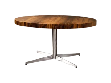 Round Rosewood Coffee Table, Ilse Möbel, Germany, 1970s
