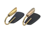 Modernist brass and aluminium wall lights, 1970s