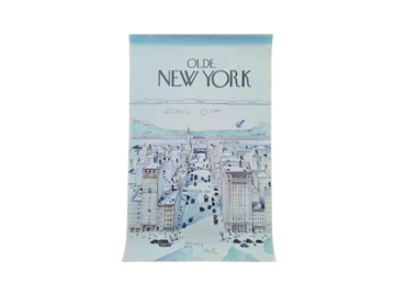 Vintage poster, designed by Saul Steinberg, 1980s