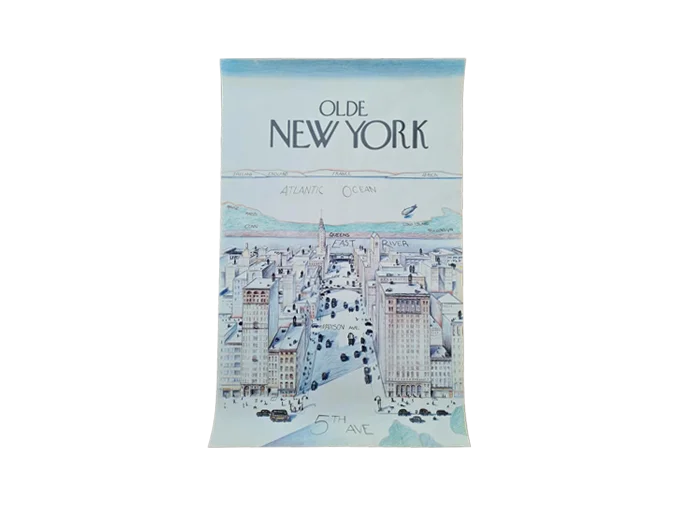 Vintage poster, designed by Saul Steinberg, 1980s