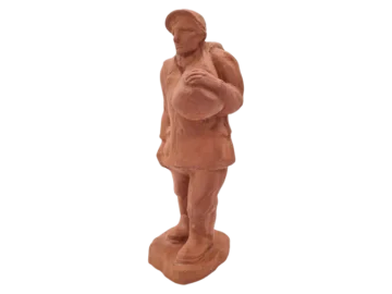 Sculpture of a Worker, Terracotta, 19th Century