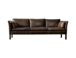 Leather Cromwell sofa, designed by Arne Norell, Sweden, 1960s
