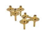 Orion modular brass candle holders, BMF, Denmark, 1970s