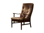 High-back modernist armchair, Farstrup Møbler, Denmark, 1970s