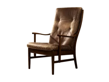 High-back modernist armchair, Farstrup Møbler, Denmark, 1970s