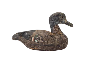 Wooden duck hunting decoy, early 20th century