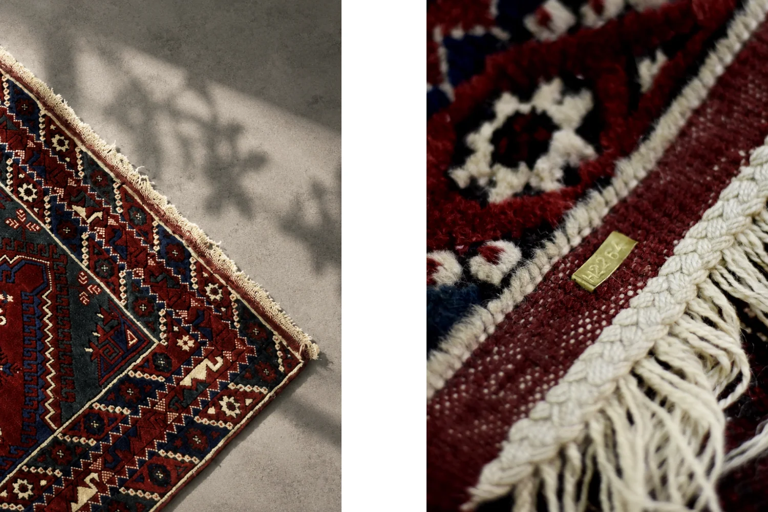 Vintage Afghan oriental rug, Afghanistan, 1970s