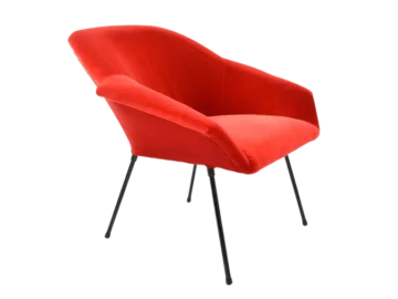 Vintage shell armchair, PRL, 1970s