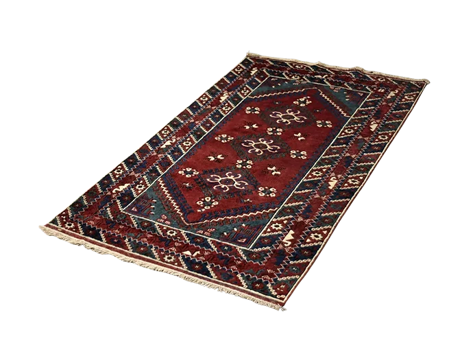 Vintage Afghan oriental rug, Afghanistan, 1970s