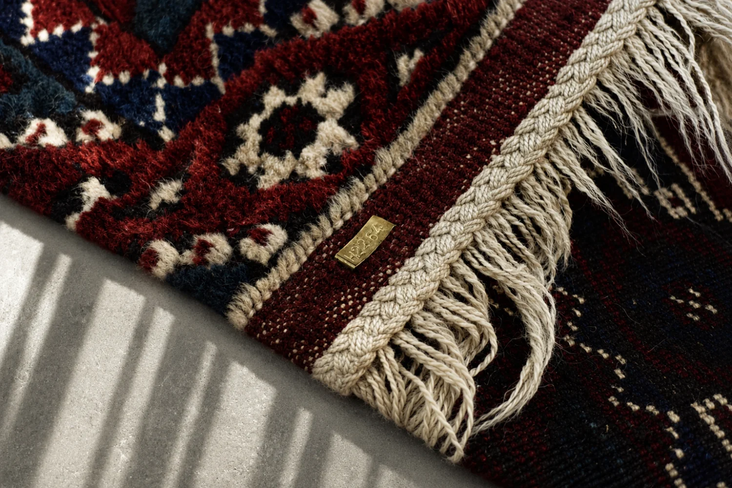 Vintage Afghan oriental rug, Afghanistan, 1970s