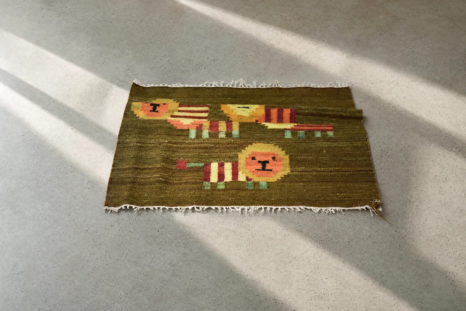 Lewki Woven Tapestry, designed by Maria Janowska for the Wielkopolska Spółdzielnia Pracy Przemysłu Artystycznego, Poland, 1970s