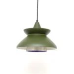 Green vintage lamp, Denmark, 1970s