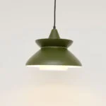 Green vintage lamp, Denmark, 1970s
