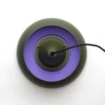 Green vintage lamp, Denmark, 1970s
