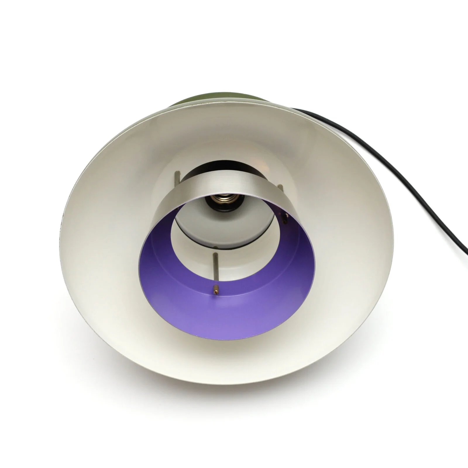 Green vintage lamp, Denmark, 1970s