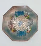 Copper enamelled bowl, by VEB Thüringer Schmuck Waltershausen, Germany, 1970s