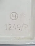 Ceramiczny zegar ścienny Ato-Mat, prod. Junghans, Niemcy, lata 70