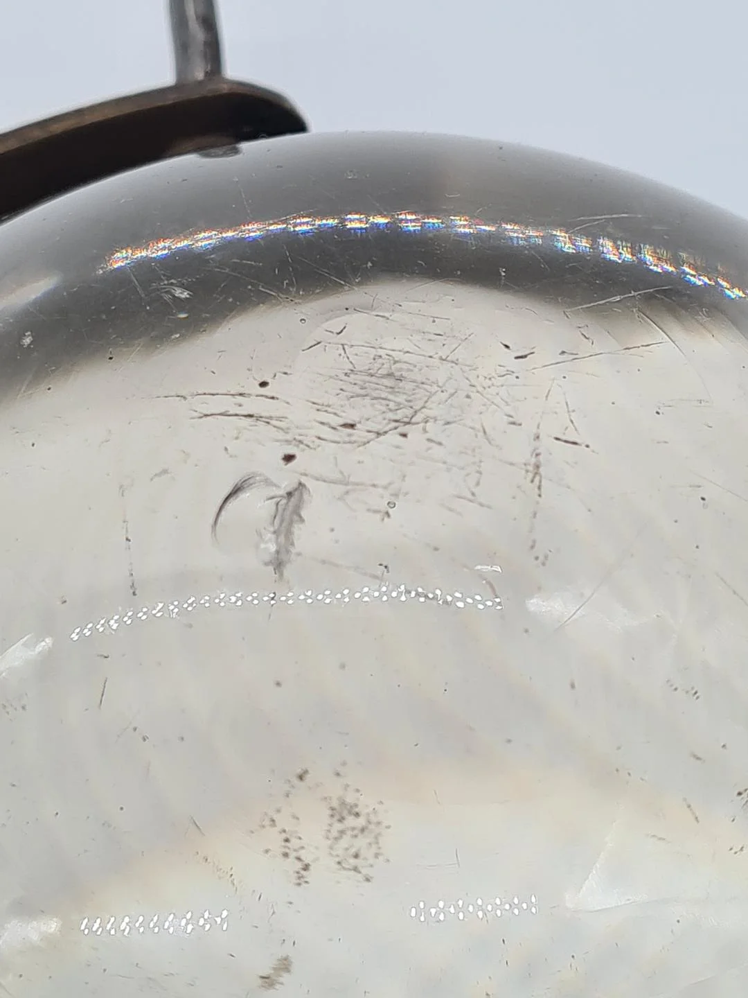 Optical lens on a cast iron stand, 19th century