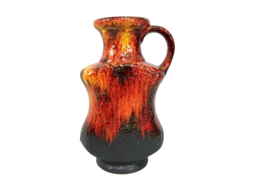 Large vintage vase, fat lava, Dümler & Breiden, Germany, 1960s