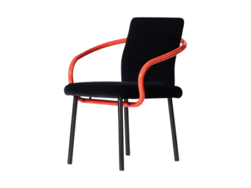 Fotel Mandarin, proj. Ettore Sottsass, Knoll, Włochy, lata 80