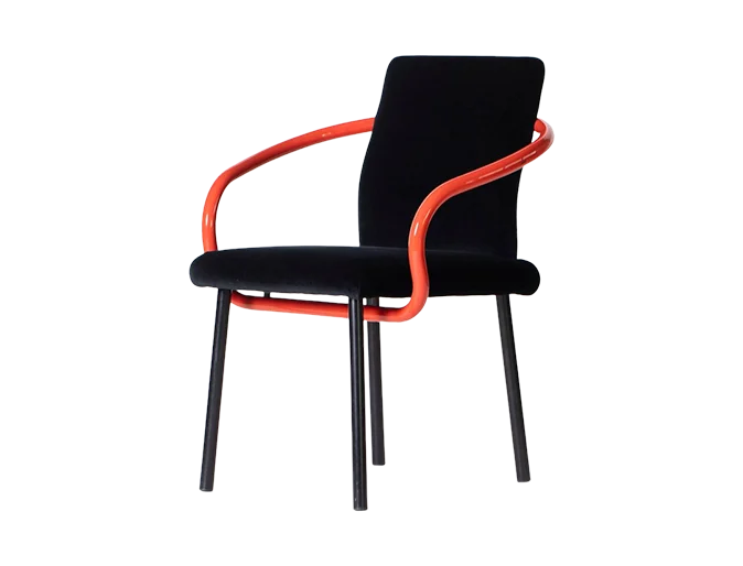 Fotel Mandarin, proj. Ettore Sottsass, Knoll, Włochy, lata 80