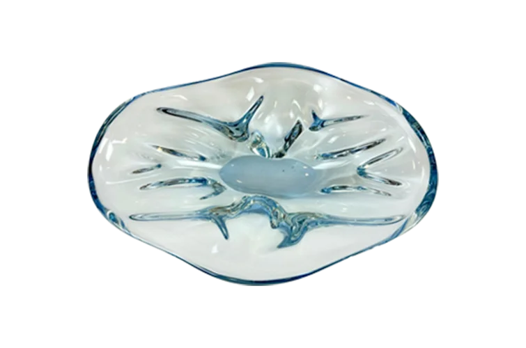 Art glass bowl, designed by Josef Hospodka, Chribska, Czechoslovakia, 1960s